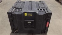 22” x 21.5” x 13.5” storage container with racking