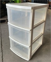 Plastic 3 Drawer Storage Unit *LYS.  NO SHIPPING