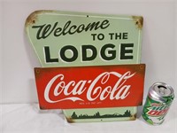 Welcome to the Lodge Coca-Cola Sign