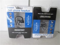 2 NEW BLUETOOTH CELL PHONE HEADSET