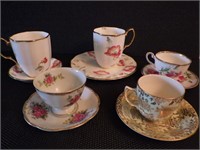 Vintage Tea Cup & Saucer Lot Stafford & More