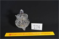 Condiment Dish w/Spoon - Made in Poland Crystal