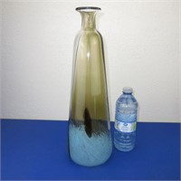Large Art Glass Vase 15.5" High