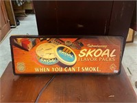 Skoal Flavor Packs Sign