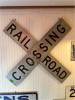 RR Crossing Metal 4’X4’ sign