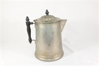 Antique Farmhouse Metal Coffee Pot Hinged Spout