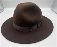 Campaign Brown State Trooper Hat 3XXX Sz. 7 5/8