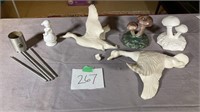 Assorted bisque porcelain unfinished Figurines BFR