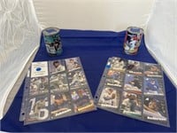 Pinnacle Cans w/Baseball Trading Cards 17 Cards