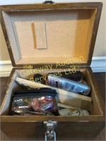 Wooden Box - Shoe Shine Kit
