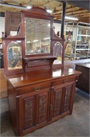 Antique  1800s Mahogany Dresser w/Mirror.