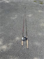 2FISHING POLES WITH REELS