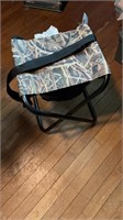 Small camouflage hunting stool