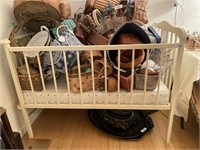 Vintage Simmons Cast Iron Baby Crib