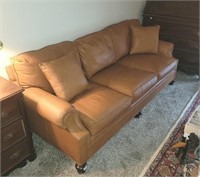 Exceptional HARDEN Furniture Couch Leather Cognac