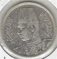 Egypt 5 Piastres Kg Farouk.est $25+.CB9E9