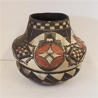 Antique 7" ACOMA Pueblo Pottery Olla