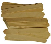 Spa Stix Large Jumbo Waxing Sticks - 6" x 3/4", Pa