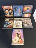 7 DVD's War, Star Wars, etc