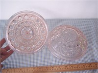 Mid Century 70's Windsor Pink Glass Candy Dish