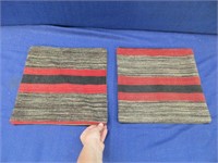 2 mid-east wool pillow covers - 14in x 14in