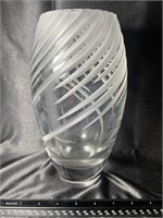 VTG Mikasa Etched Frosted Swirl Crystal