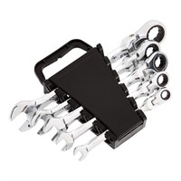 Basics Flexible Ratcheting Wrench Set - Metric, 5