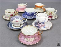 Porcelain Cup & Saucer Sets / 8 sets