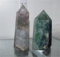 Two Crystal Obelisks