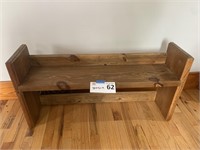 Wood Bench/Shelf 38x9x19