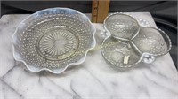 2 moonstone dishes