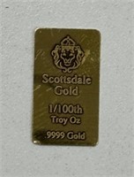 1/100th oz SCOTTSDALE GOLD