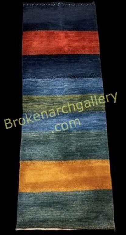 Vintage Color Blocked Gabbeh Runner