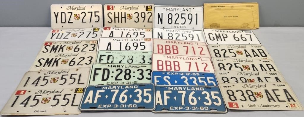 License Plates Lot Collection