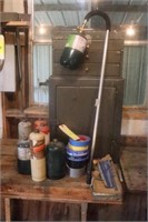 Small Tool Box, Tape, Gas Cylinders