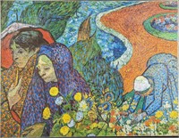 Embellished Vincent Van Gogh Ladies of Arles Repro