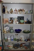 Shelf - Jadeite, Cut Glass, Head Vase, etc