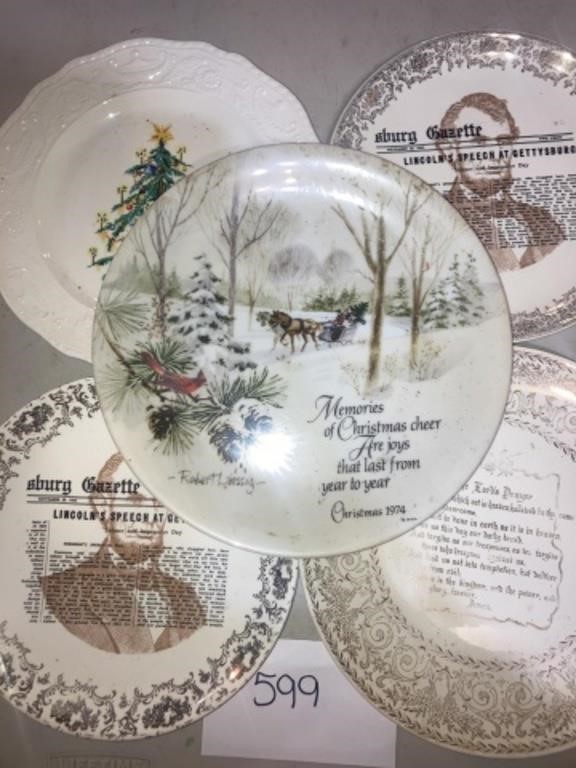 Vintage Christmas Plates & More
