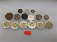 Mixed lot of estate coins Canada and more