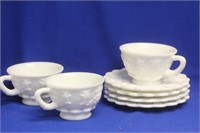 Lot of Westmoreland Cups and Saucers
