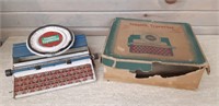 Simplex 300 Toy Typewriter with original box
