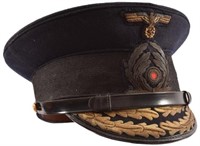 WWII Nazi German Officers Visor Cap