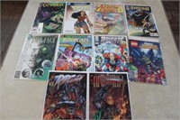 10 ASSORTED COMICS - BAGGED - BOARDED