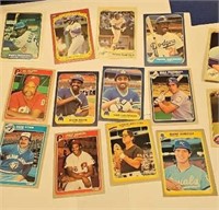 OF) 15 early 80's fleer baseball cards.