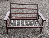 Wood/Metal Outdoor Bench Frame