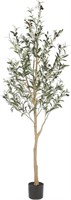 6ft Realead Artificial Olive Tree  72in