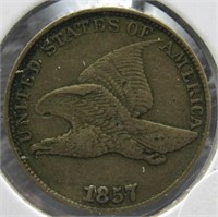 1857 Flying Eagle Cent. Nice.