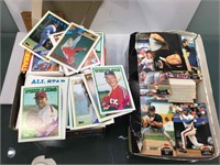 2 boxes of mixed sports cards