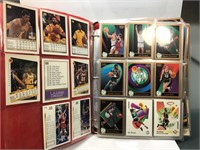 Album of basketball cards