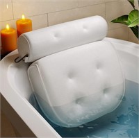 Bathtub Spa Pillow, Non-slip 6 Large Suction cups
